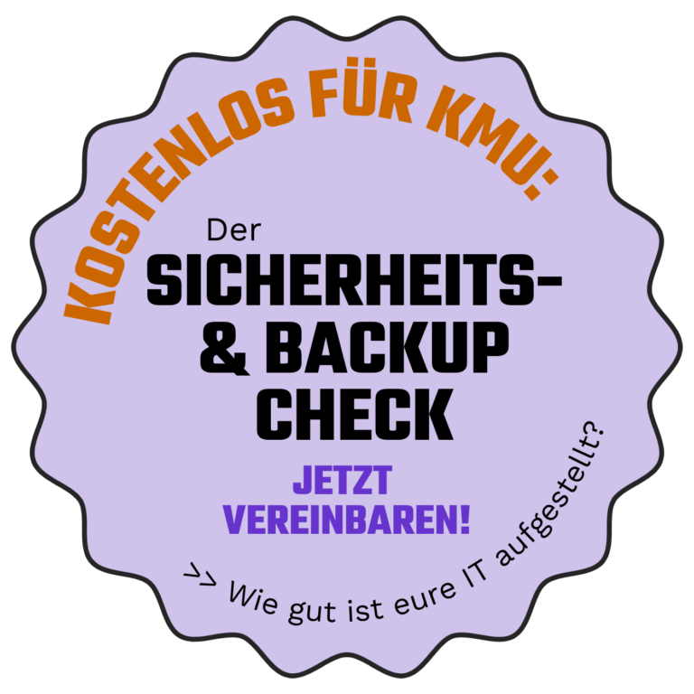 Kostenlos f&uuml;r KMU: Der Sicherheits- & Backup-Check! Jetzt vereinbaren!